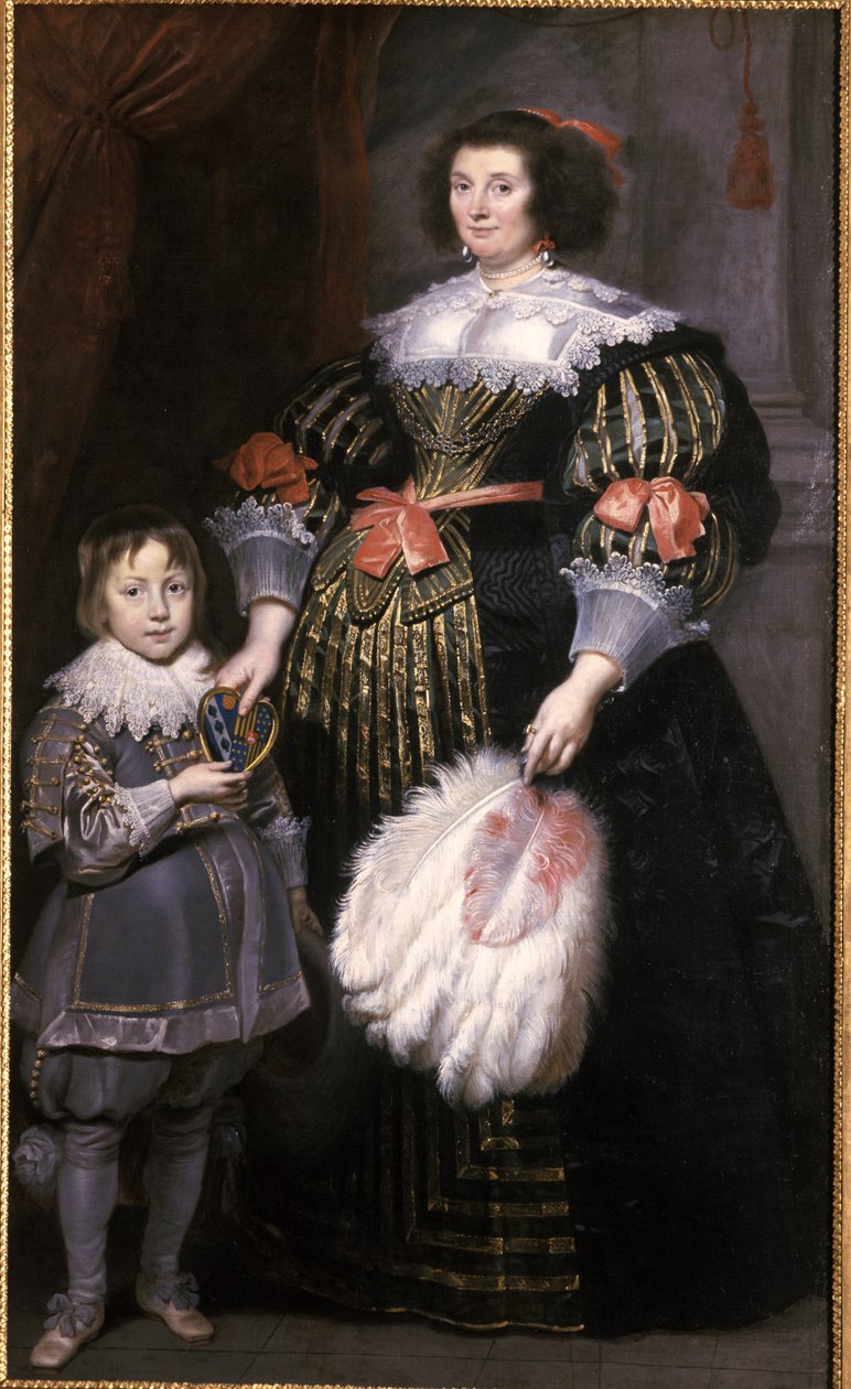 Madame Charlotte Butkens-Smit van Cruyninghen og hennes sønn Johannes-Amatus av Cornelis de Vos