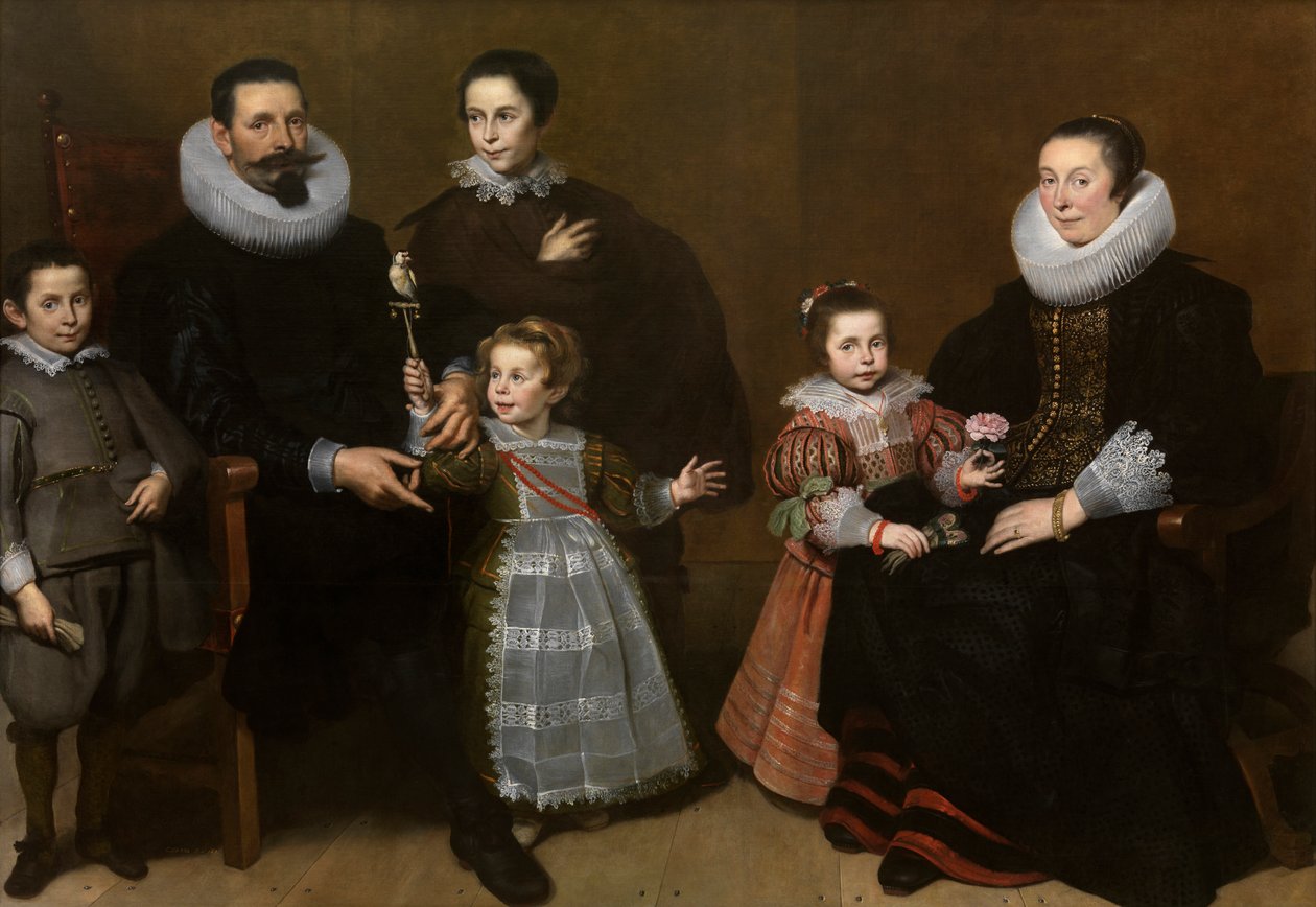 Portrett av en familie av Cornelis de Vos