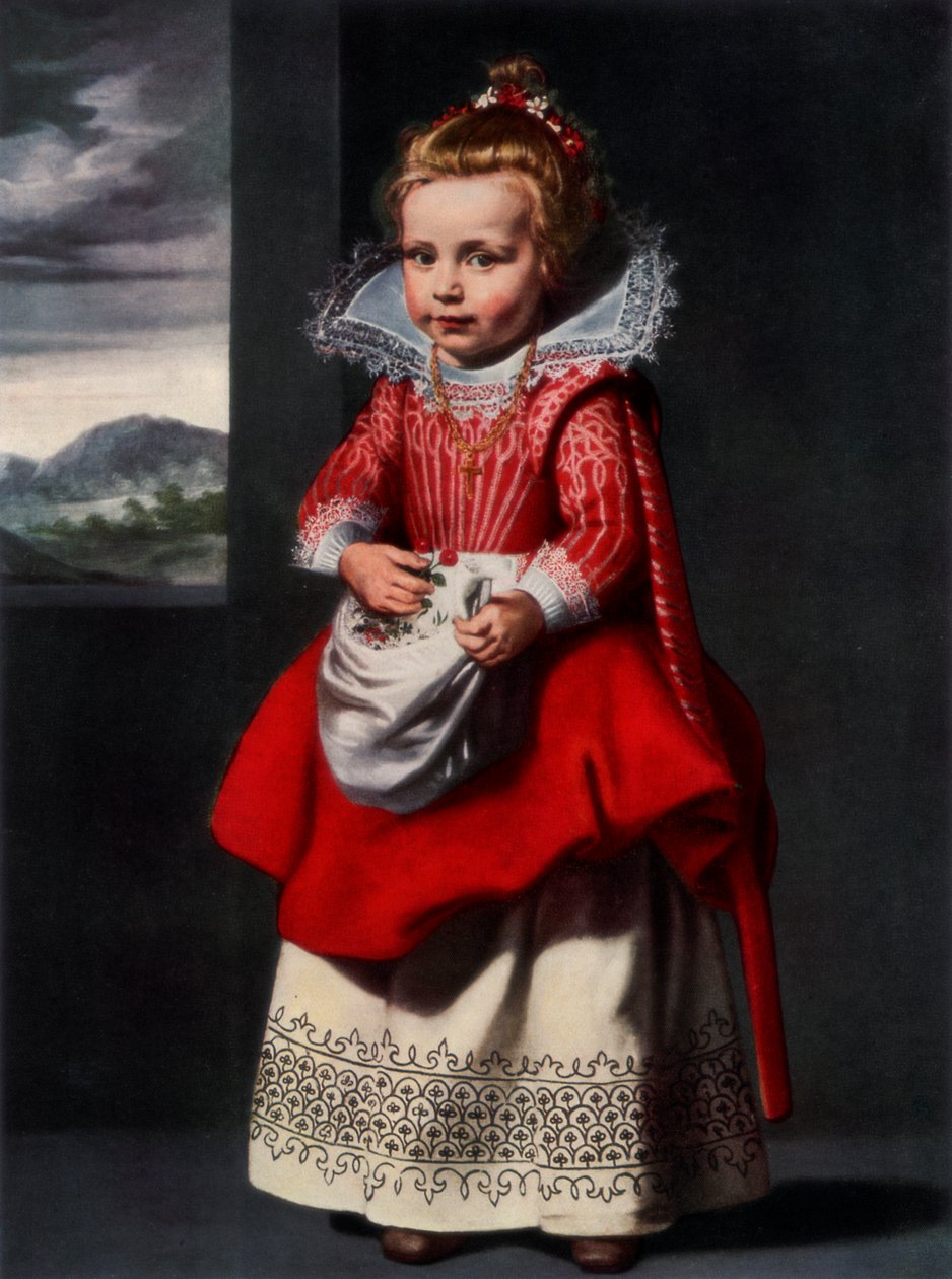 Portrett av kunstnerens datter Magdalena de Vos, 1927 av Cornelis de Vos