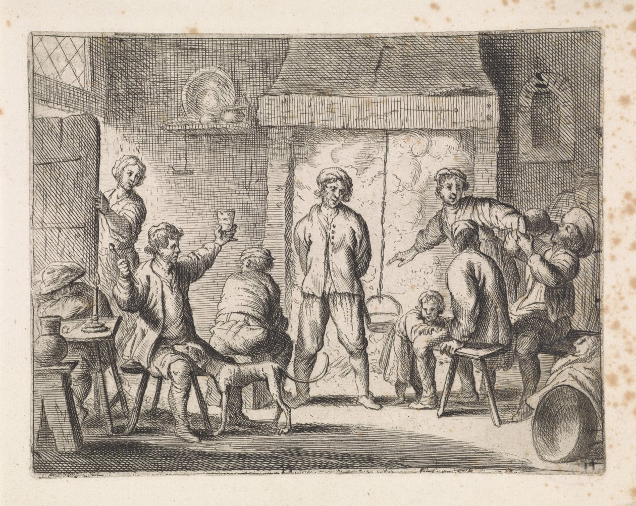 Bønder i et vertshus Sjangerscener (serietittel) av Cornelis de Wael