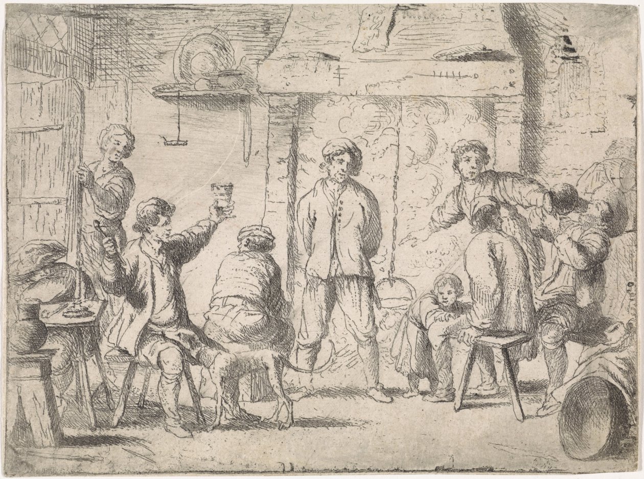Bønder på gjestgiveri Sjangerscener (serietittel) av Cornelis de Wael