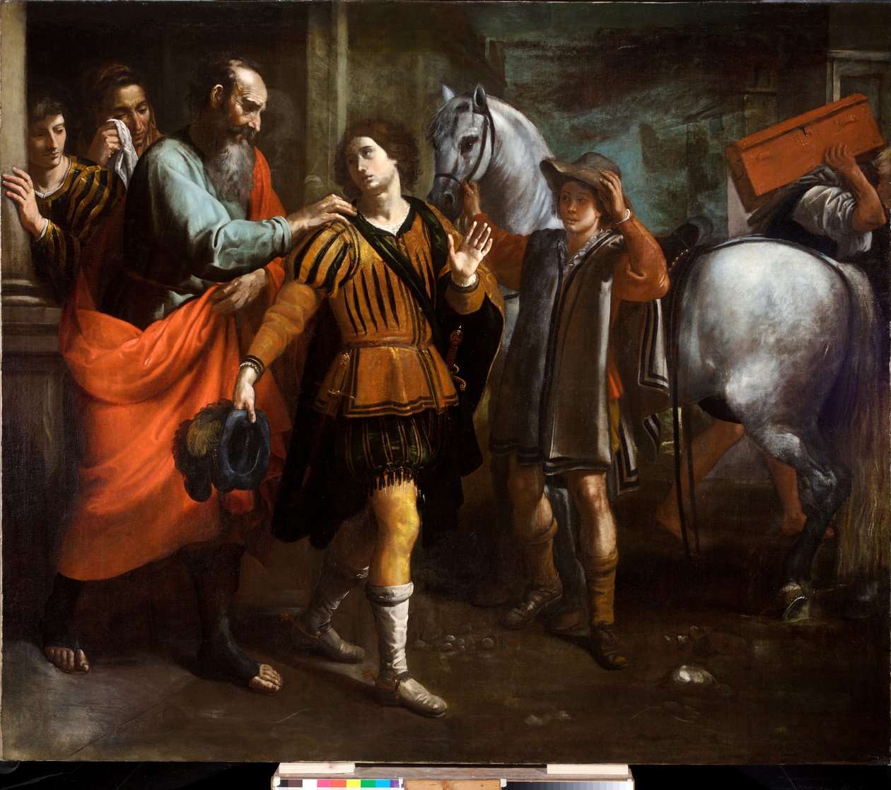 Departure of the Prodigal Son, ca. 1650 (olje på lerret) av Cornelis de Wael