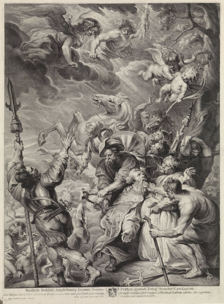 Torturen av St. Livinus av Cornelis van Caukercken