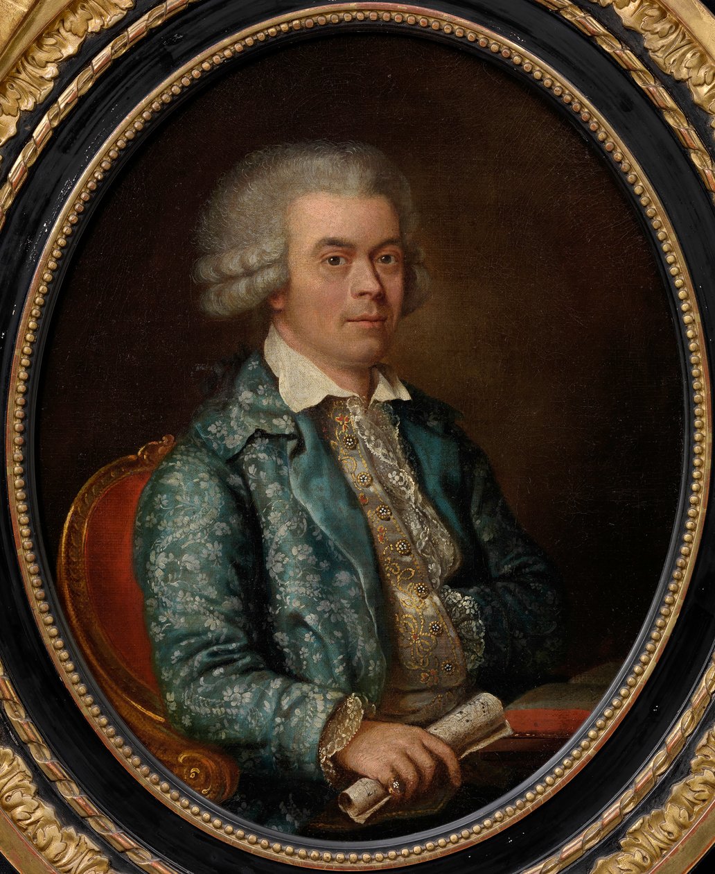 Portrett av komponisten André Ernest Modeste Grétry 1741-1813, ca. 1786-88. av Cornelis van Cuylenburgh