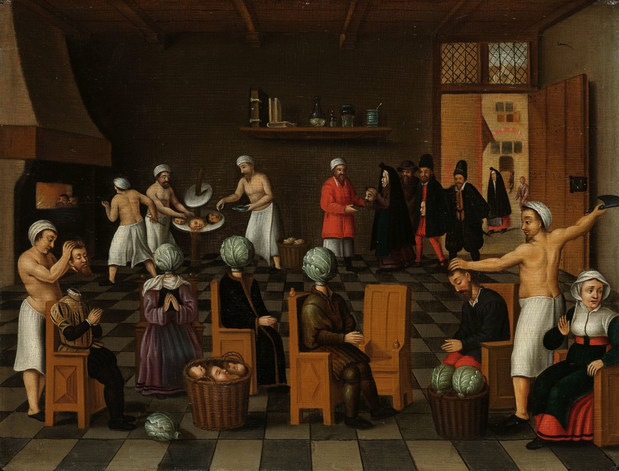 Legenden om bakeren av Eeklo av Cornelis van Dalem (copy after)