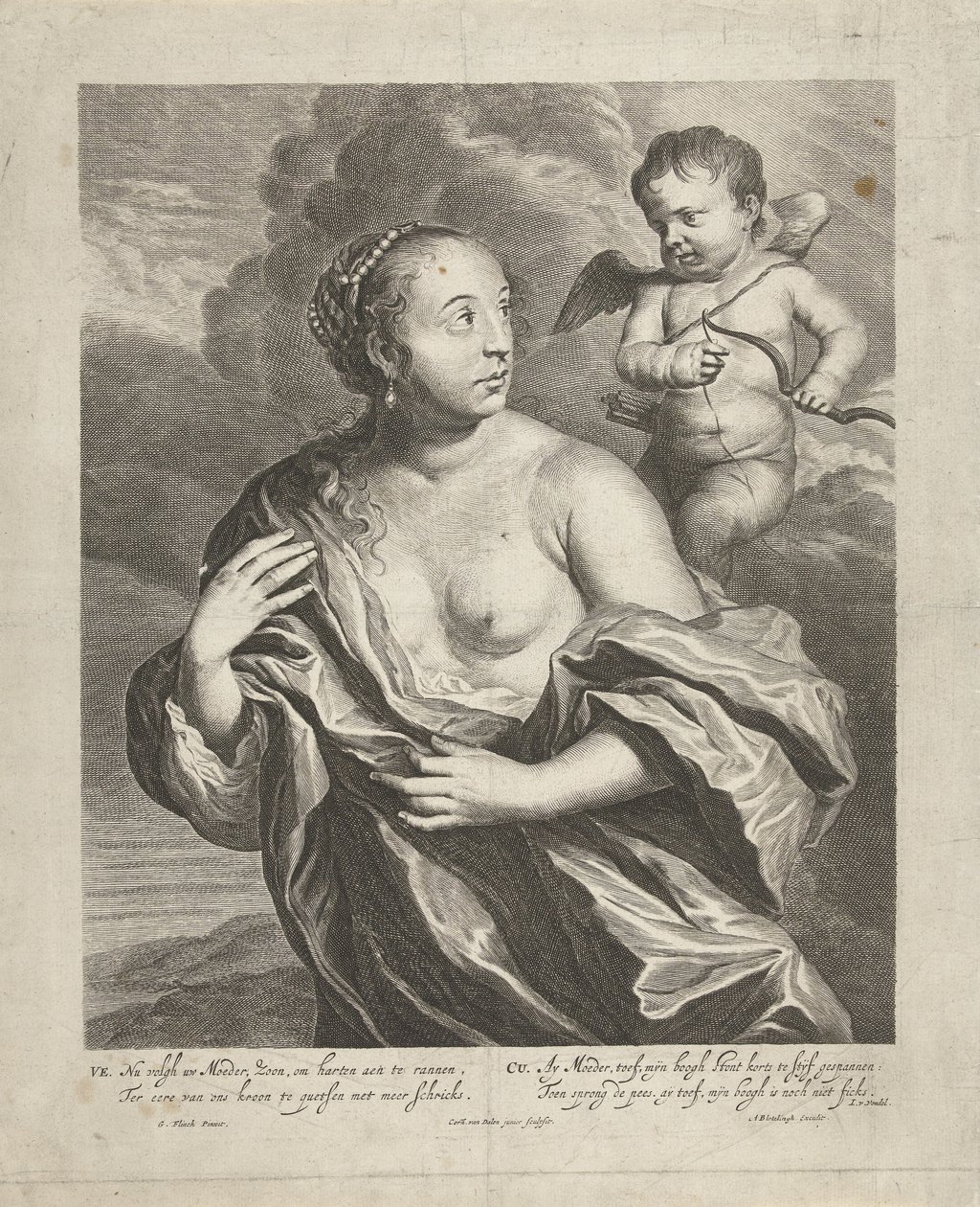 Venus i Amor av Cornelis van Dalen (II)