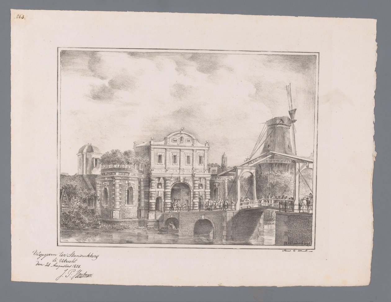 Catharijnepoort i Utrecht Bilder av ansikter i eller i nærheten av Utrecht (serietittel) av Cornelis van Hardenbergh