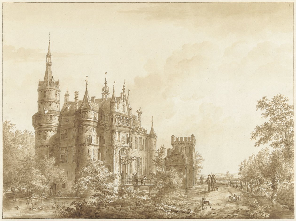 Slottet Wijk bij Duurstede (?) av Cornelis van Hardenbergh