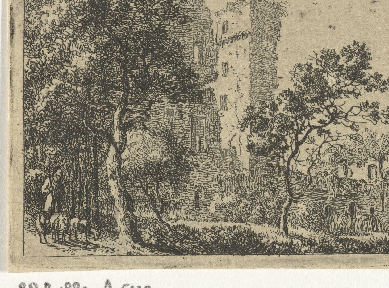 Ruinene av slottet de Haar av Cornelis van Hardenbergh