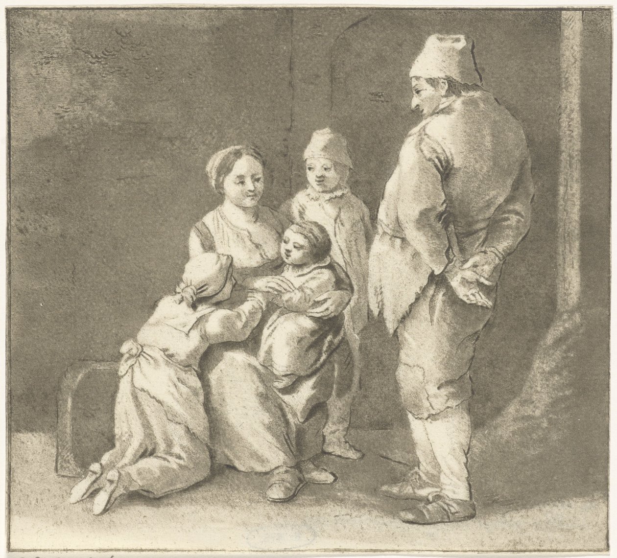 Gruppe av figurer av Cornelis van Noorde