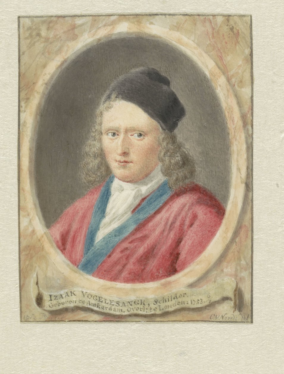 Portrett av Izaak Vogelensanck av Cornelis van Noorde