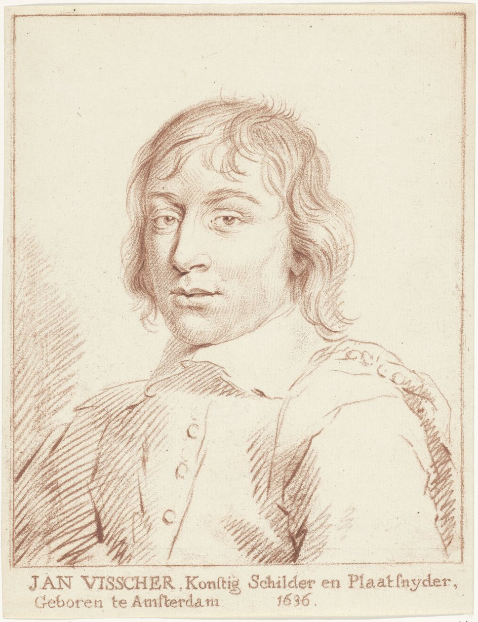 Portrett av Jan de Visscher av Cornelis van Noorde