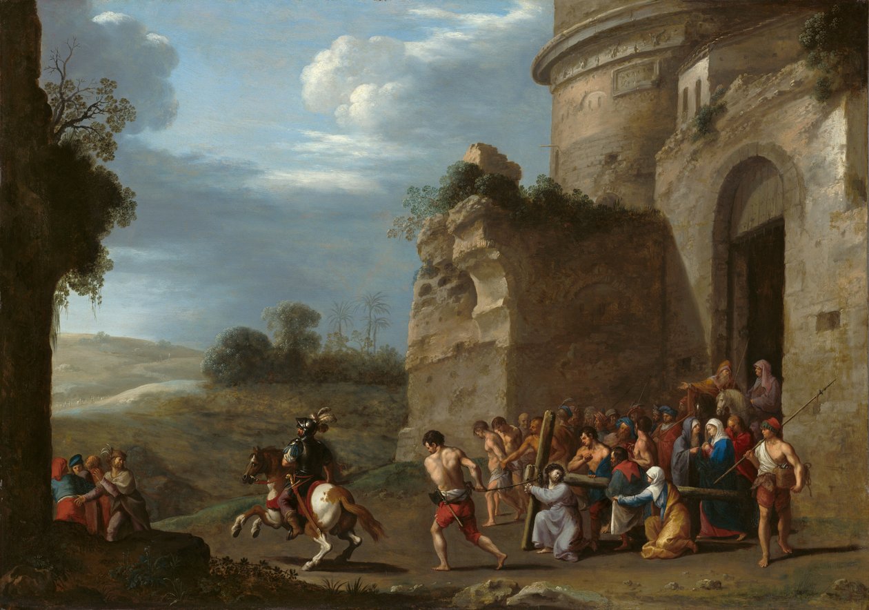 Kristus som bærer korset, tidlig på 1620-tallet. av Cornelis van Poelenburch