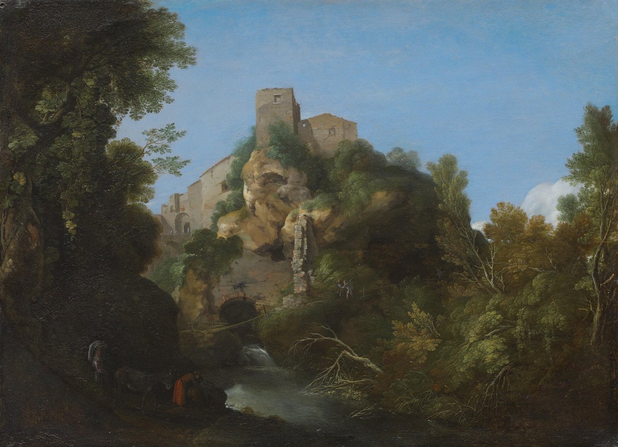 Italiensk landskap av Cornelis van Poelenburch