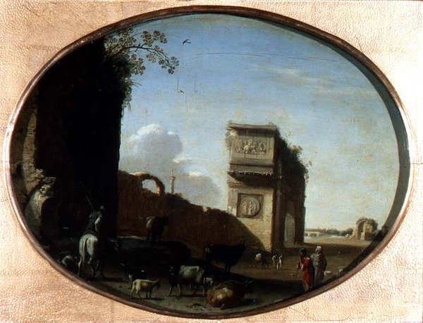 Ruinene av Roma av Cornelis van Poelenburgh or Poelenburch