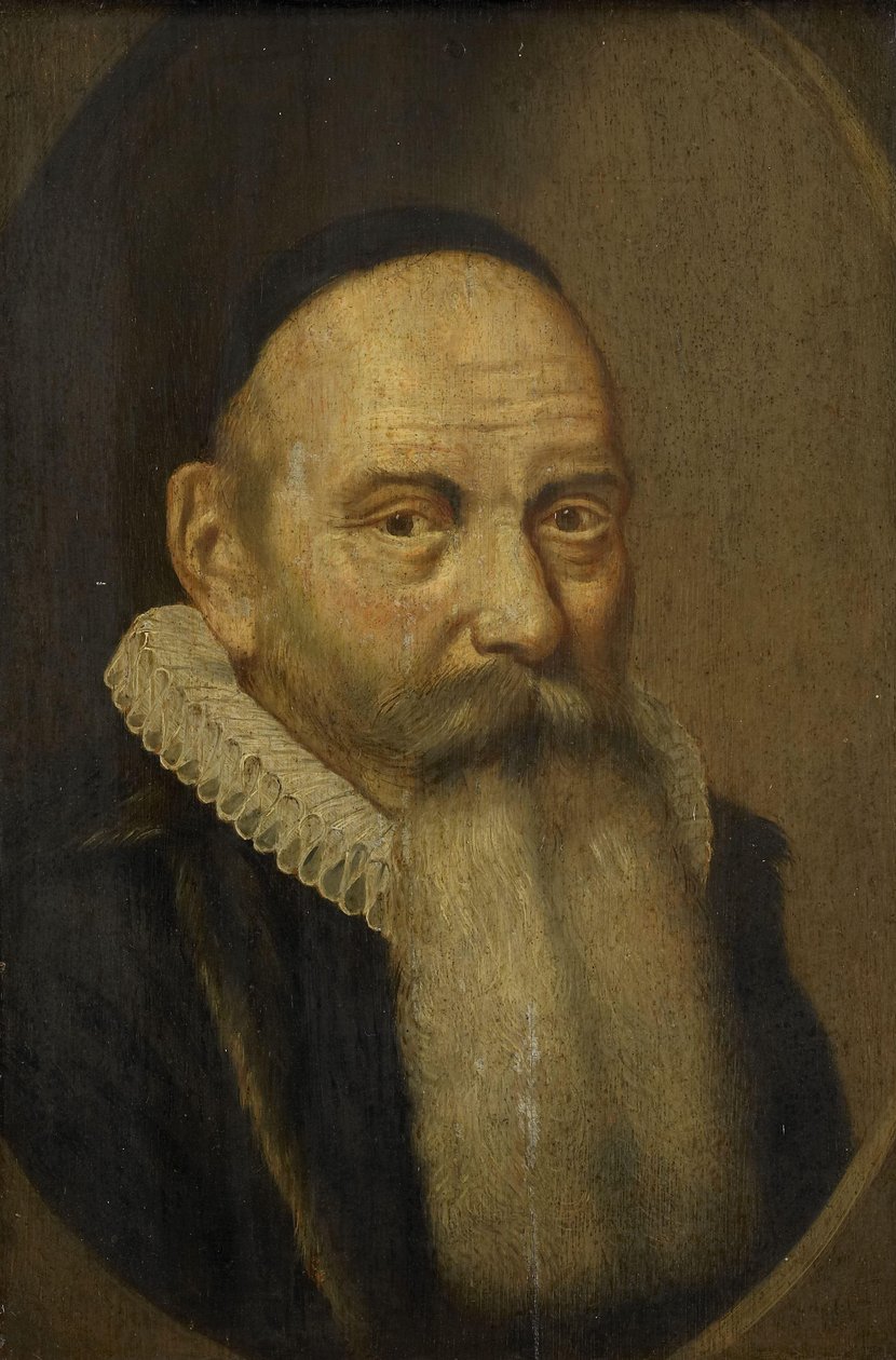 Portrett av Jacobus Rolandus (1562-1632) av Cornelis van der Voort (copy after)