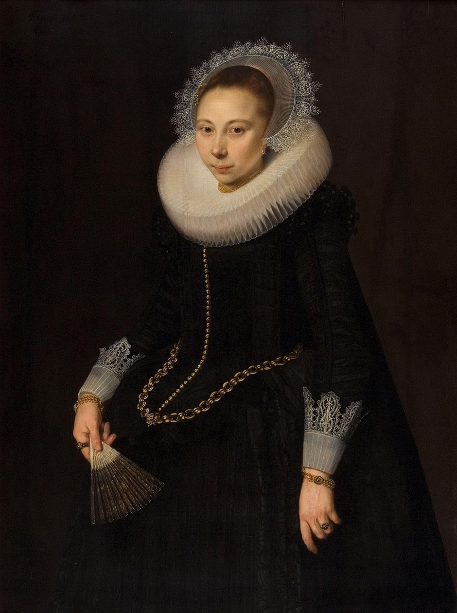 Portrett av Maria Overrijn van Schoterbosch (1599/1600-1638) av Cornelis van der Voort