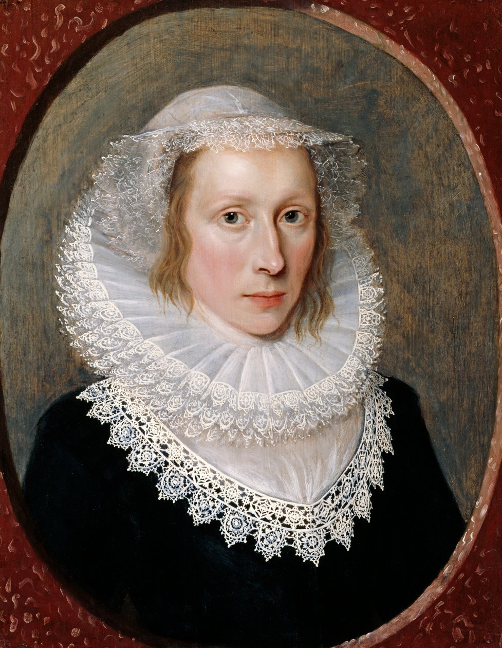 Portrett av en dame, ca. 1620 av Cornelius Janssen van Ceulen