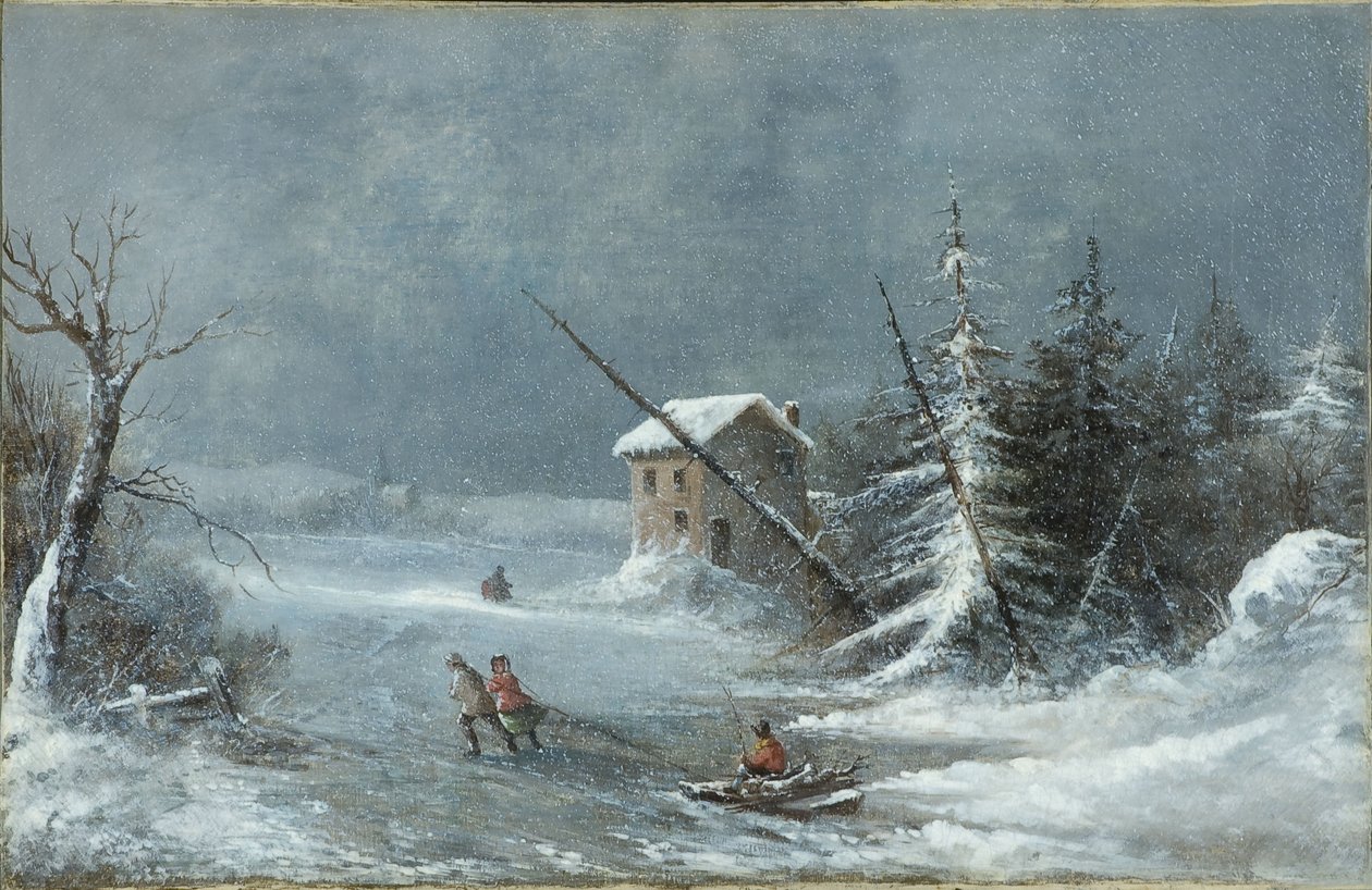 Snøstormen av Cornelius Krieghoff