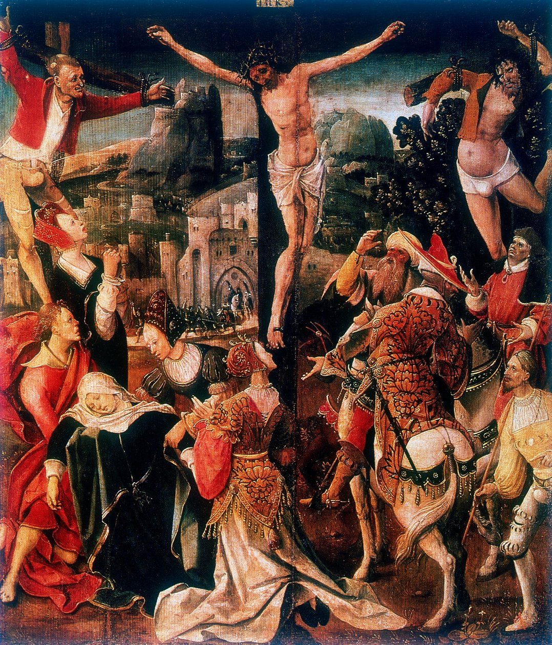 'Golgata', slutten av det 15. tidlige 1500-tallet av Cornelius Engebrechtsz