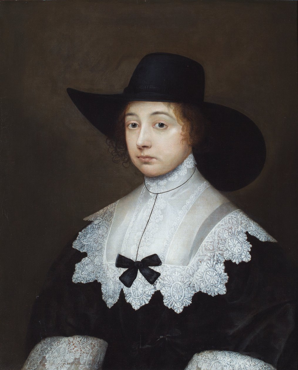 Portrett av Dorothy Sydney, grevinne av Leicester (oljemaleri) av Cornelius I Johnson