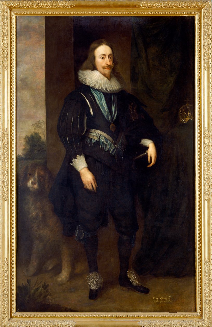 Charles I (olje på lerret) av Cornelius Janssen van Ceulen