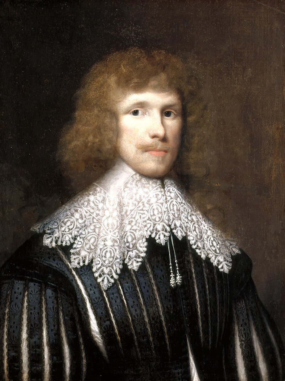 Portrait Of Lucius Carey, Second Viscount Falkland (olje på lerret) av Cornelius Janssen van Ceulen