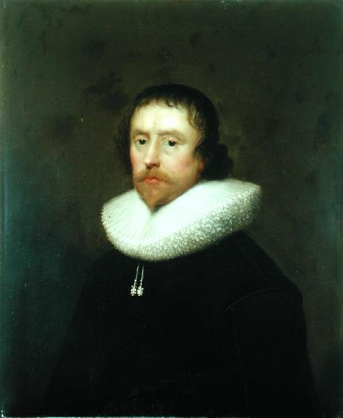 Portrett av oberst Francis Hungate av Saxton, ca. 1640 (olje på lerret) av Cornelius Janssen van Ceulen