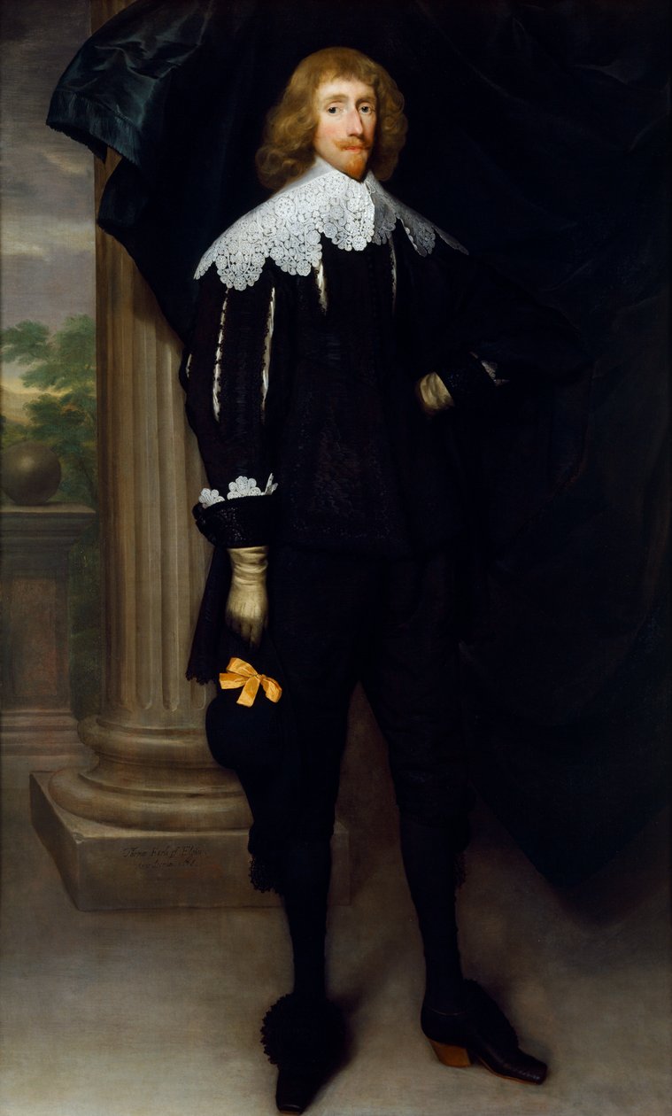 Thomas Bruce, jarl av Elgin (olje på lerret) av Cornelius Janssen van Ceulen