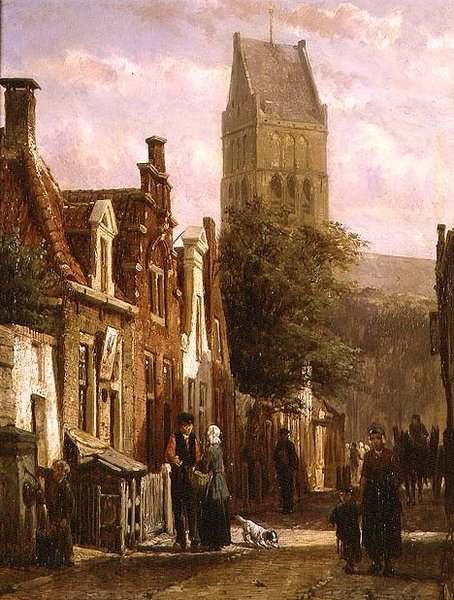 Gatebilde i Bolsward av Cornelius Springer
