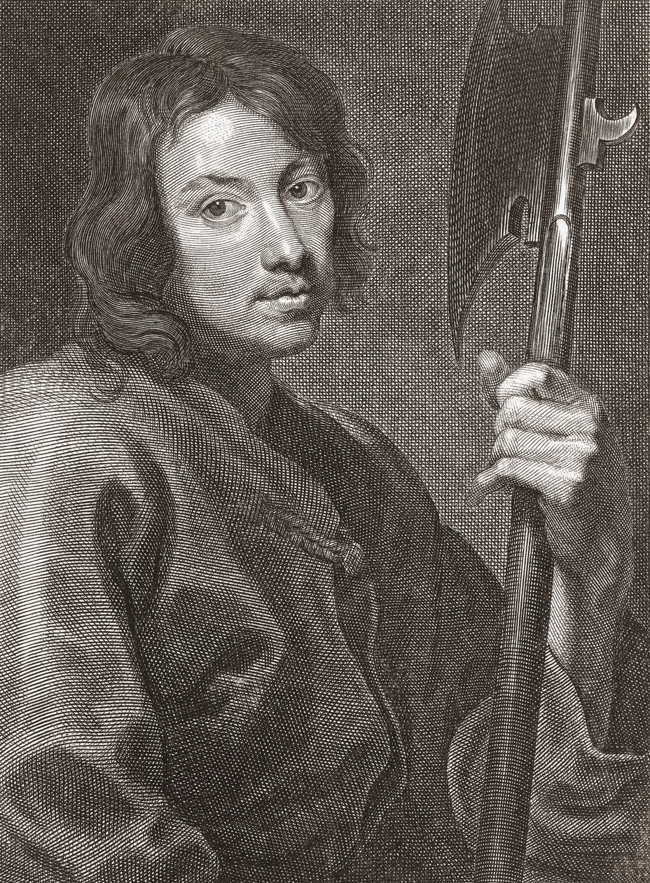 Saint Matteus eller Matteus apostelen. Portrett. av Cornelius van Caukercken