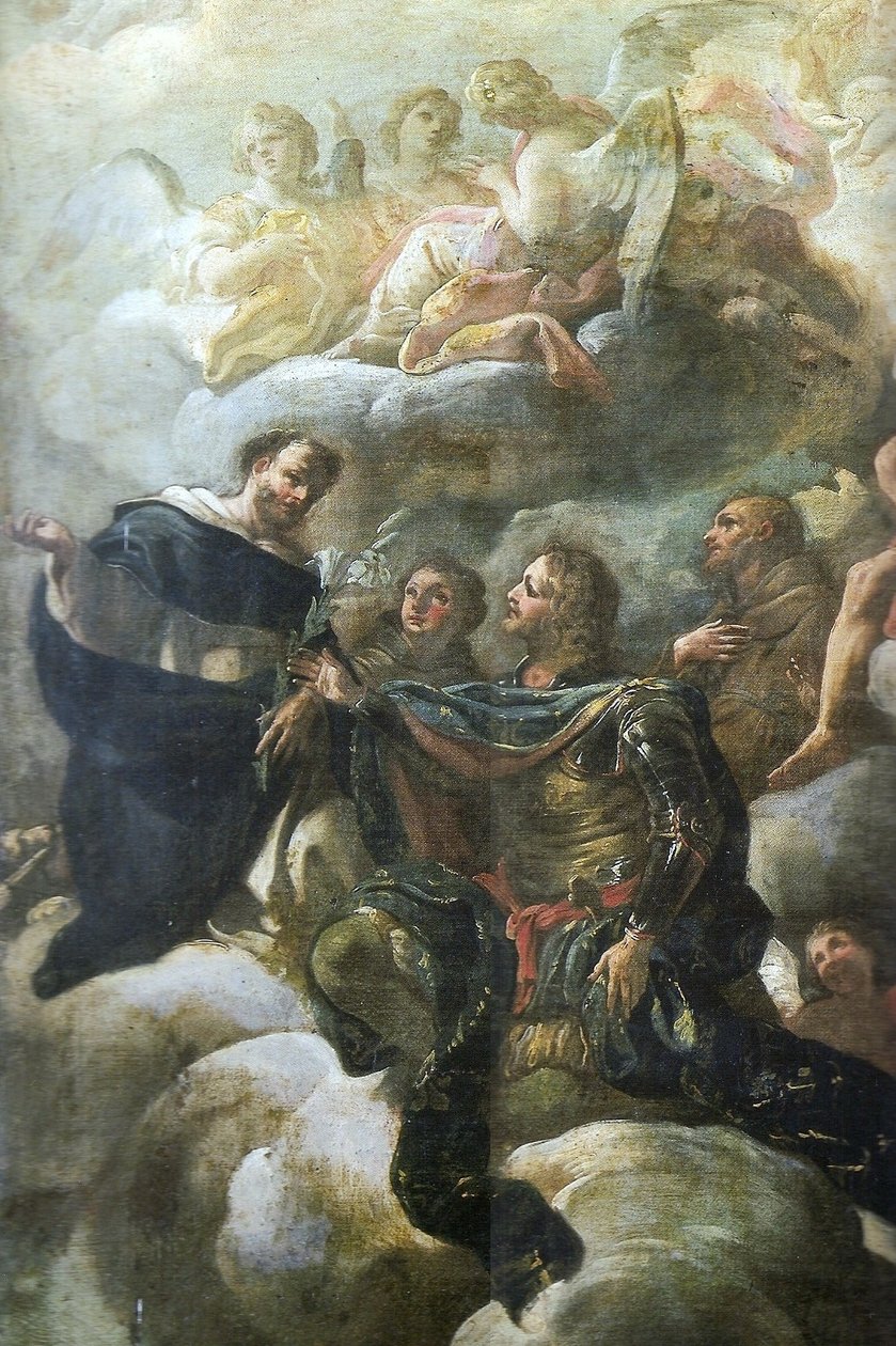 Apoteose av Sao Nicolau lorenesiske detaljer av Corrado Giaquinto