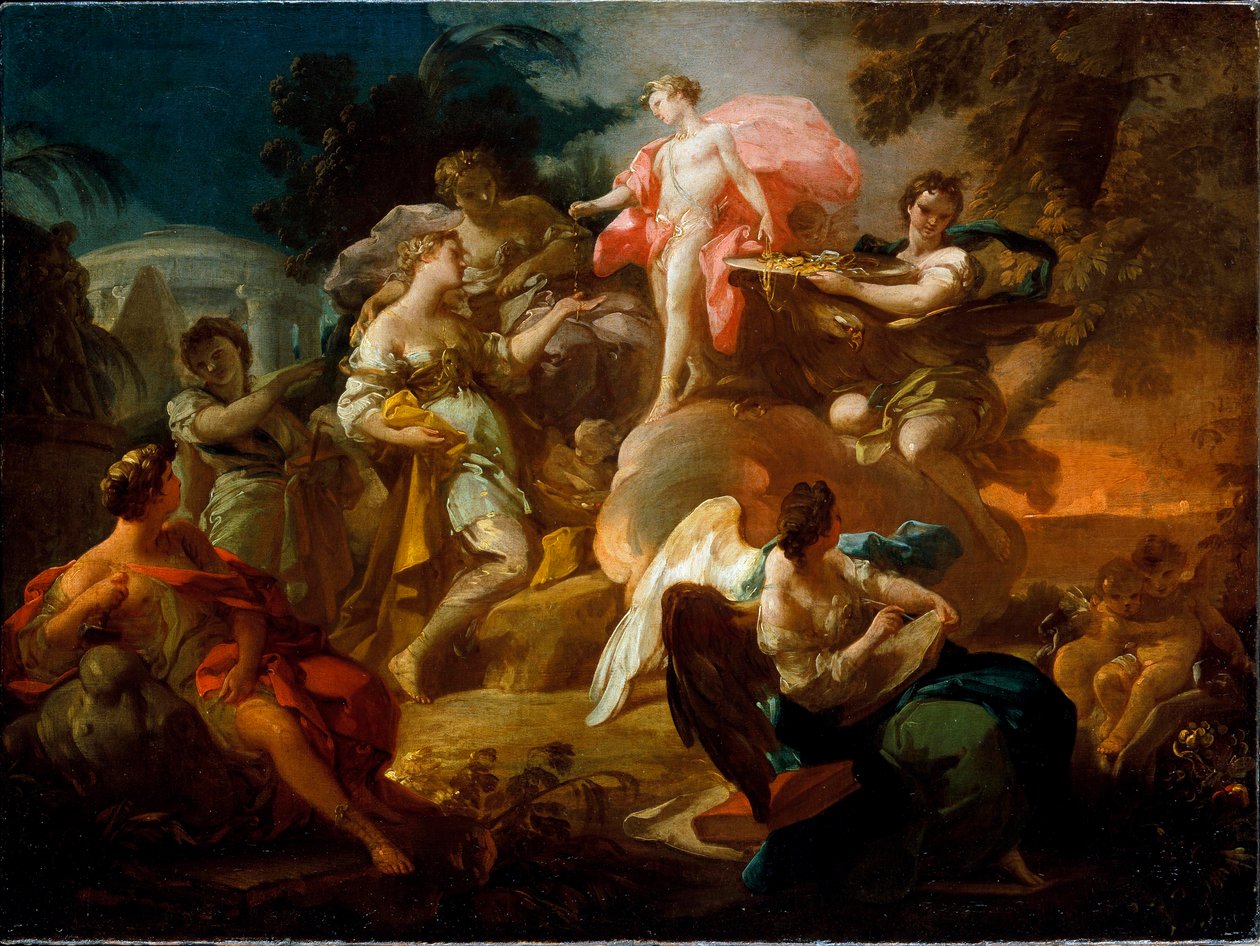 Apollo Awarding the Arts, ca. 1751 av Corrado Giaquinto