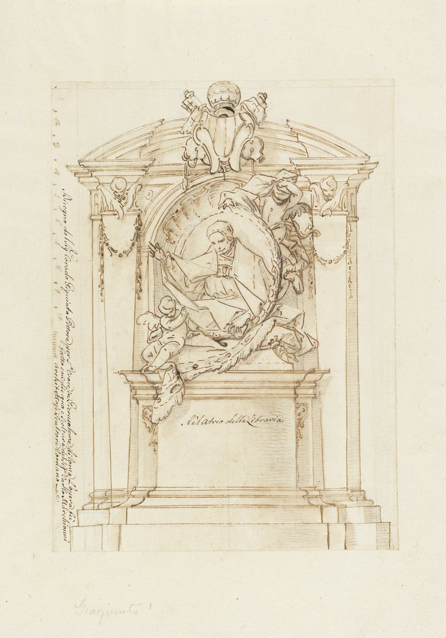 Design for et monument av Corrado Giaquinto
