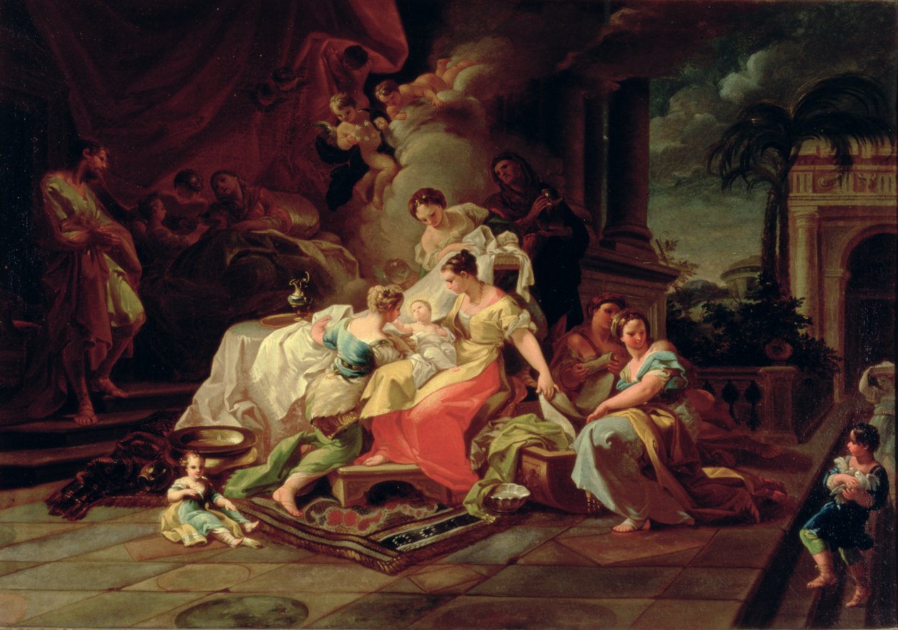 Marias fødsel, ca. 1753 av Corrado Giaquinto