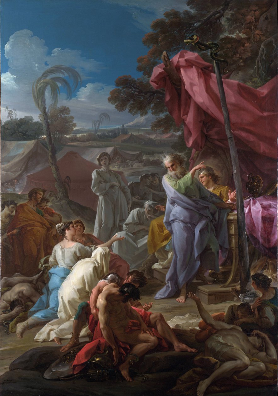 ""The Brazen Serpent"" Maleri av Corrado Giaquinto (1703-1766) 1744 London National Gallery av Corrado Giacquinto