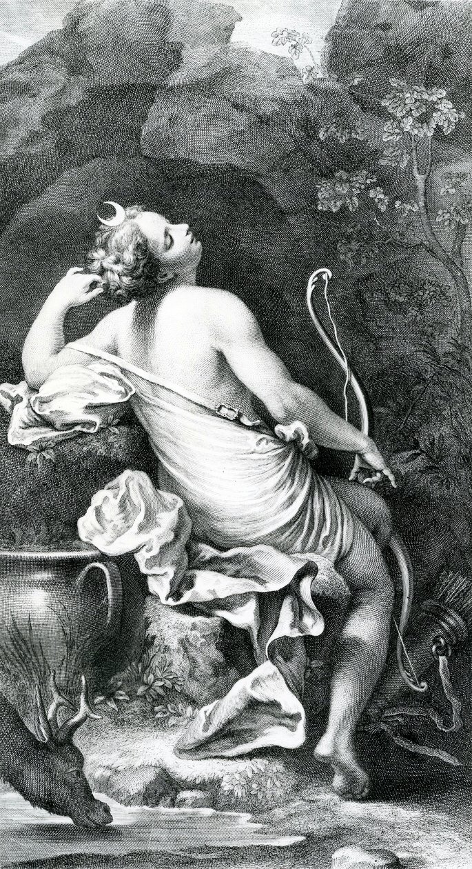Diane Endormie, 1700-tallet av Antonio da Correggio