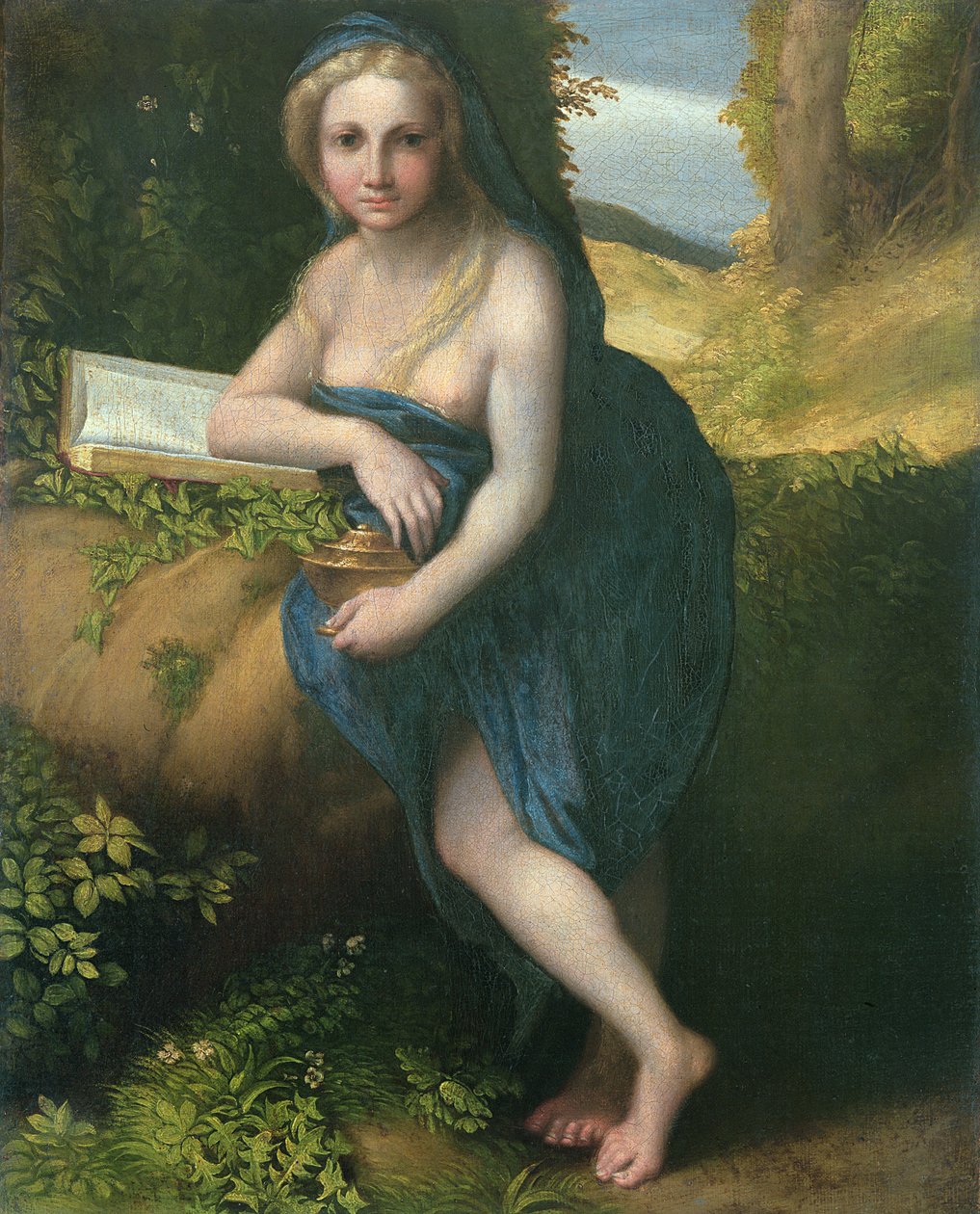 Magdalena, ca. 1518-19 av Antonio da Correggio