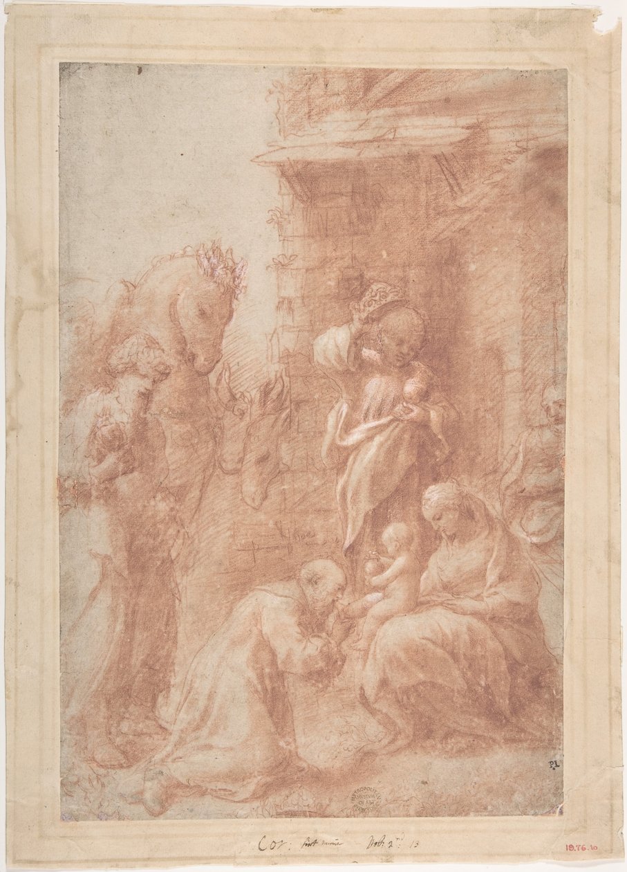 Tilbedelsen av magiene, ca. 1517. av Correggio