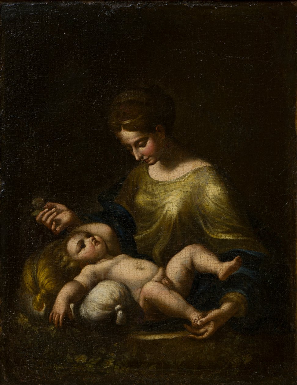 The Madonna and Child, ca. 1509-34 (olje på lerret) av Correggio