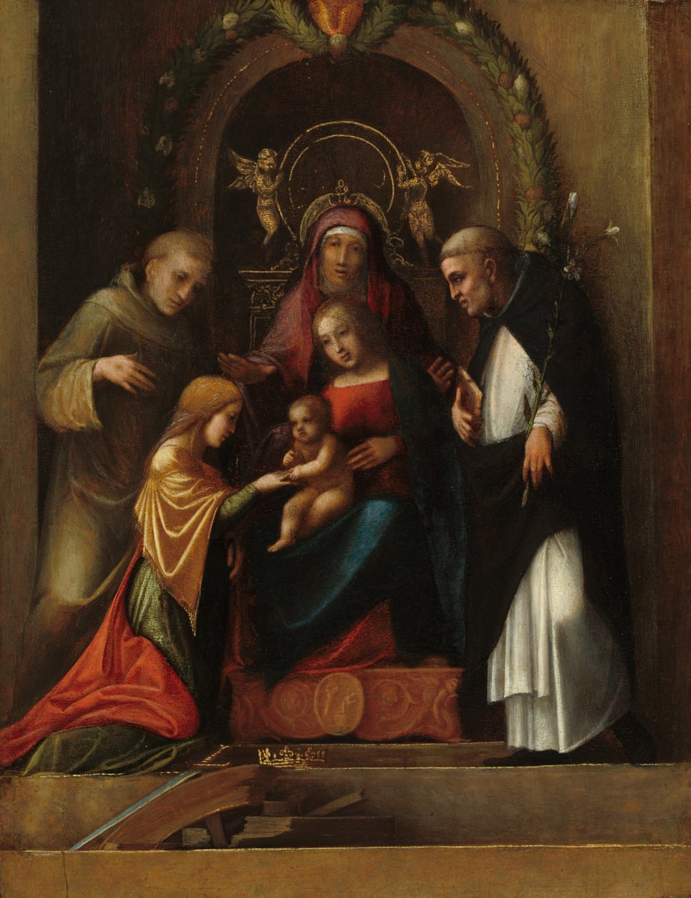 Det mystiske ekteskapet til Saint Catherine av Correggio