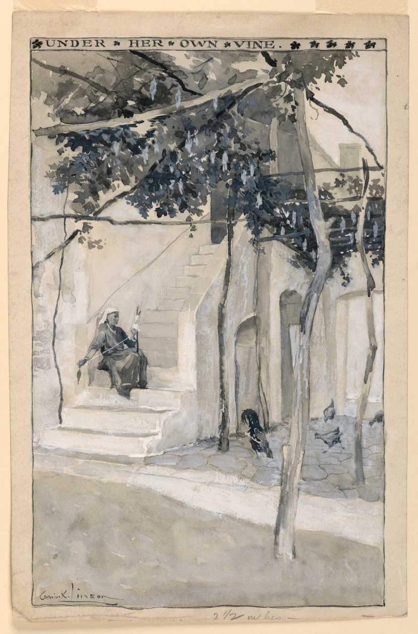 Under Her Own Vine, illustrasjon for "Modern Athens" av Corwin Knapp Linson