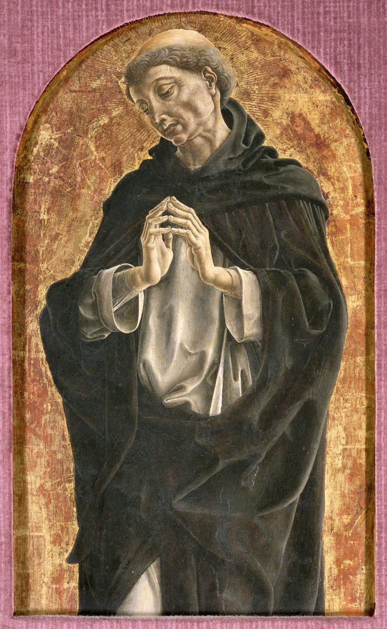 Saint Dominic (tempera på panel) av Cosimo Tura