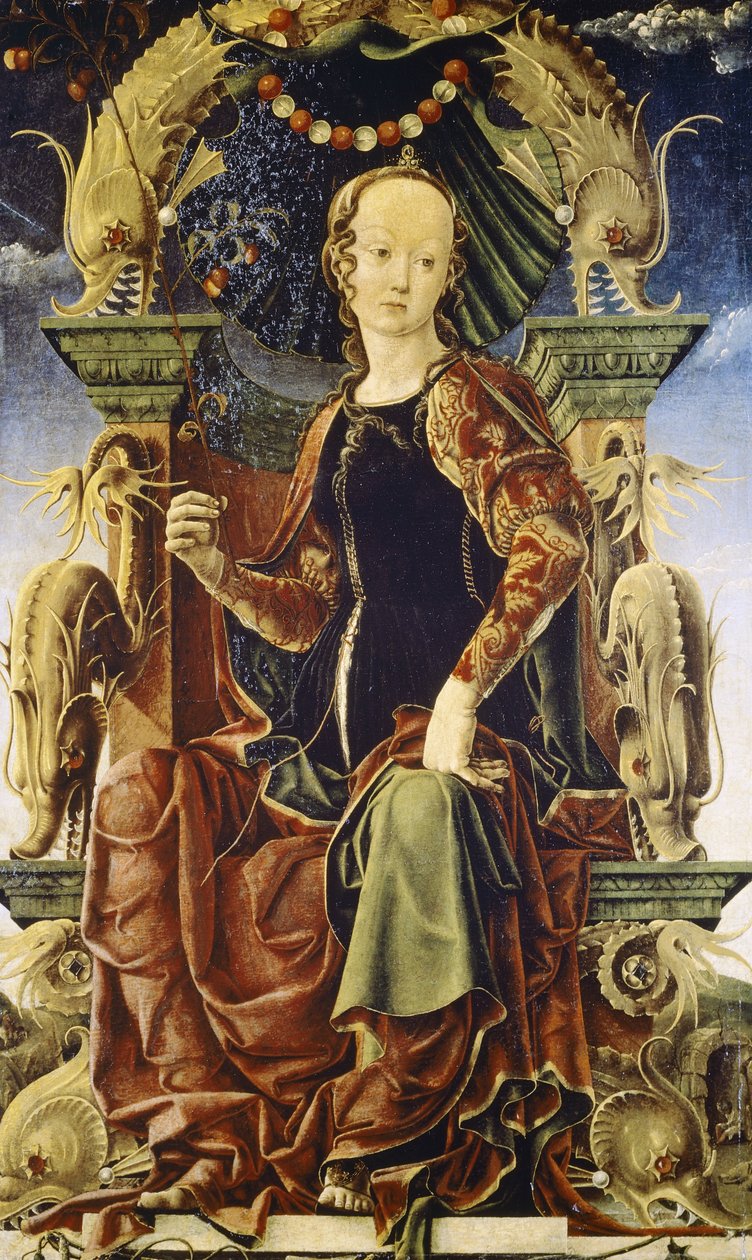 En muse, muligens Calliope av Cosimo Tura