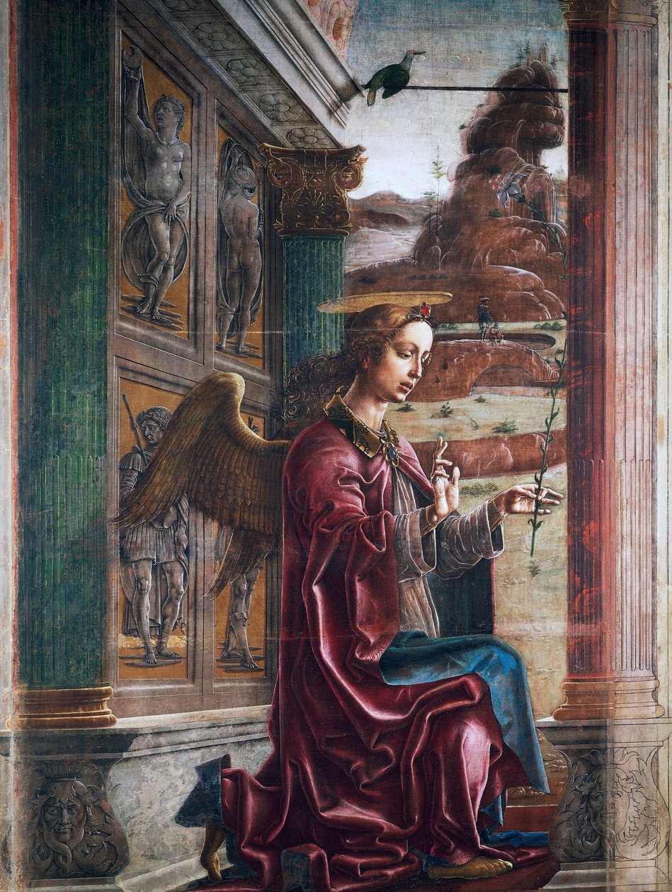 Engel, detalj fra kunngjøringen av Cosimo Tura