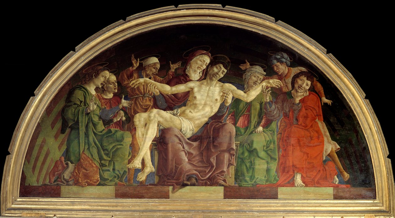 Temperaet på tre-pieta av Cosimo Tura (Cosme av Cosimo Tura