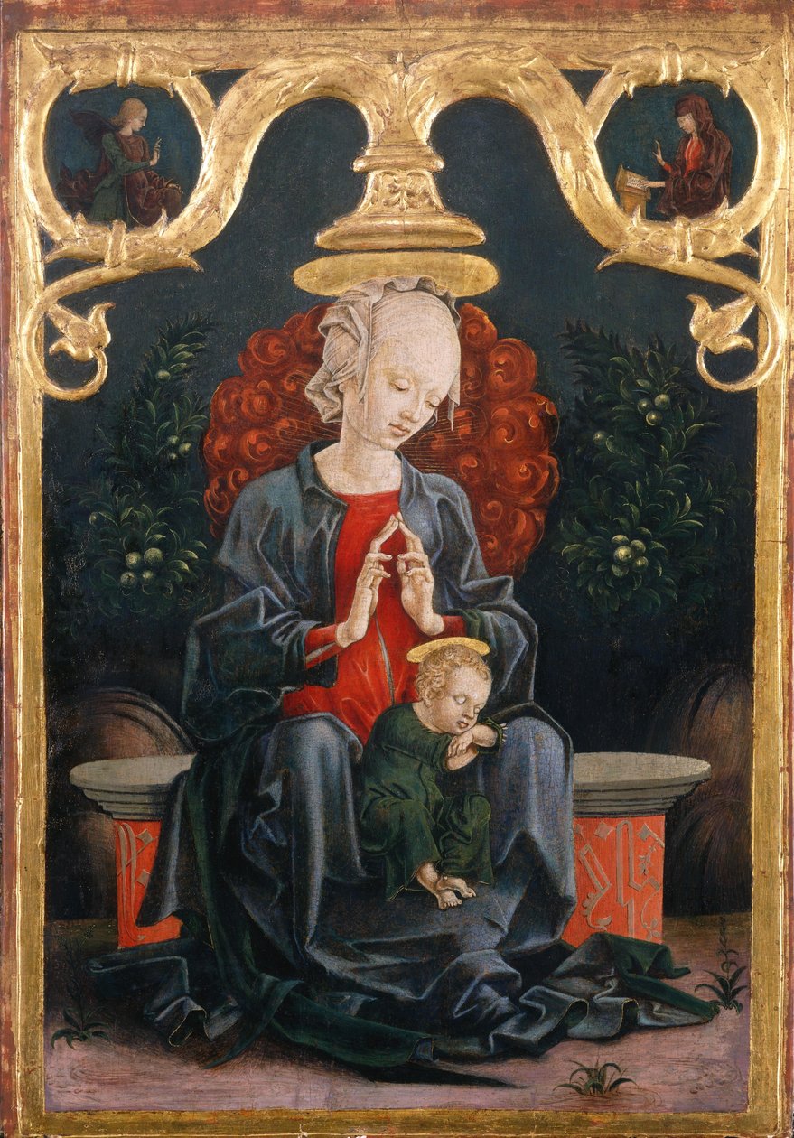 Madonna i hagen av Cosimo Tura