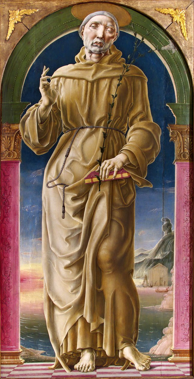 Den hellige Antonius av Padua av Cosimo Tura