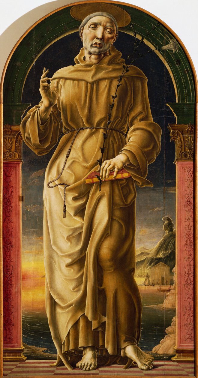 St Anthony, av Cosme Tura (ca 1430-1495), maleri. av Cosimo Tura