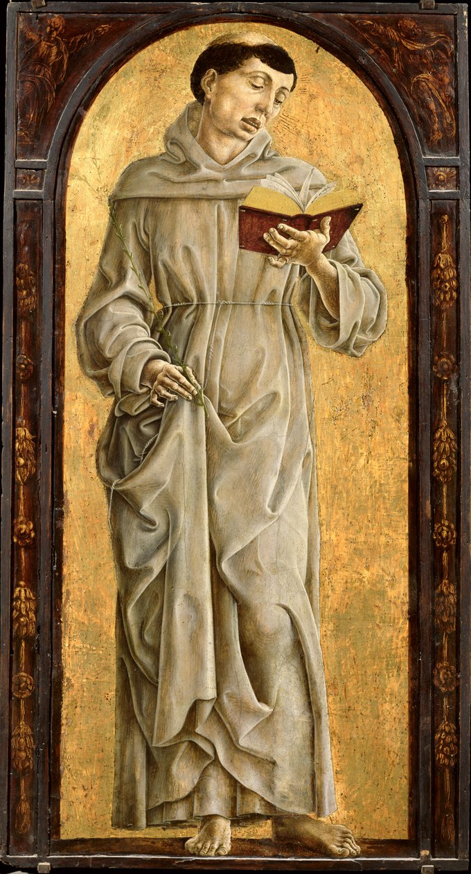 St. Antonius av Padua (1195-1231) Lesing av Cosimo Tura